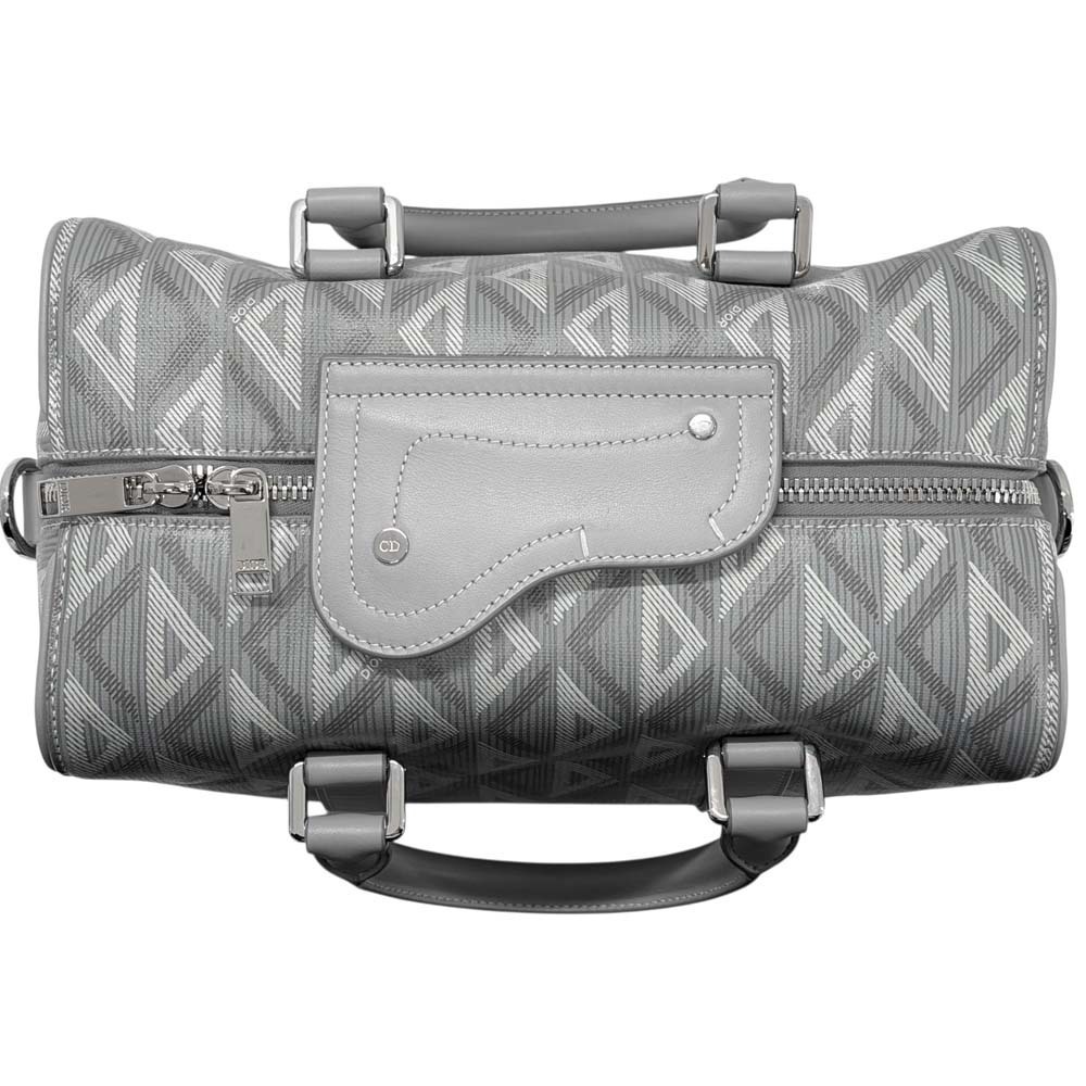 Christian Dior Lango CD Diamond Gray Handbag Shoulder Bag - Picture 6 of 10